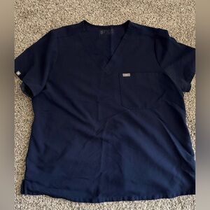 Figs Women’s Navy V-Neck Scrub Shirt